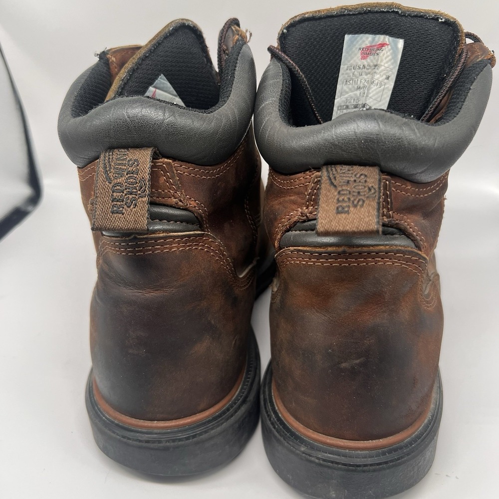 Red Wing Dynaforce 6-inch Steel Toe Waterproof Leather Boots Mens 11 D USA 4215 - Picture 3 of 8